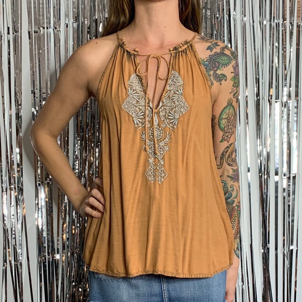 Bohemian style flowy halter